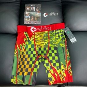 Ethika Boys Multicolor Checkered/Camo Boxer Briefs-PREPARE FOR WAR YXL (12-14)